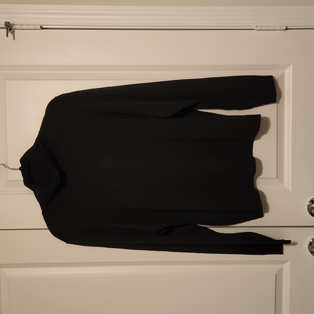 Ribbed knit turtleneck black xl Linea by Louis Dell'Olio